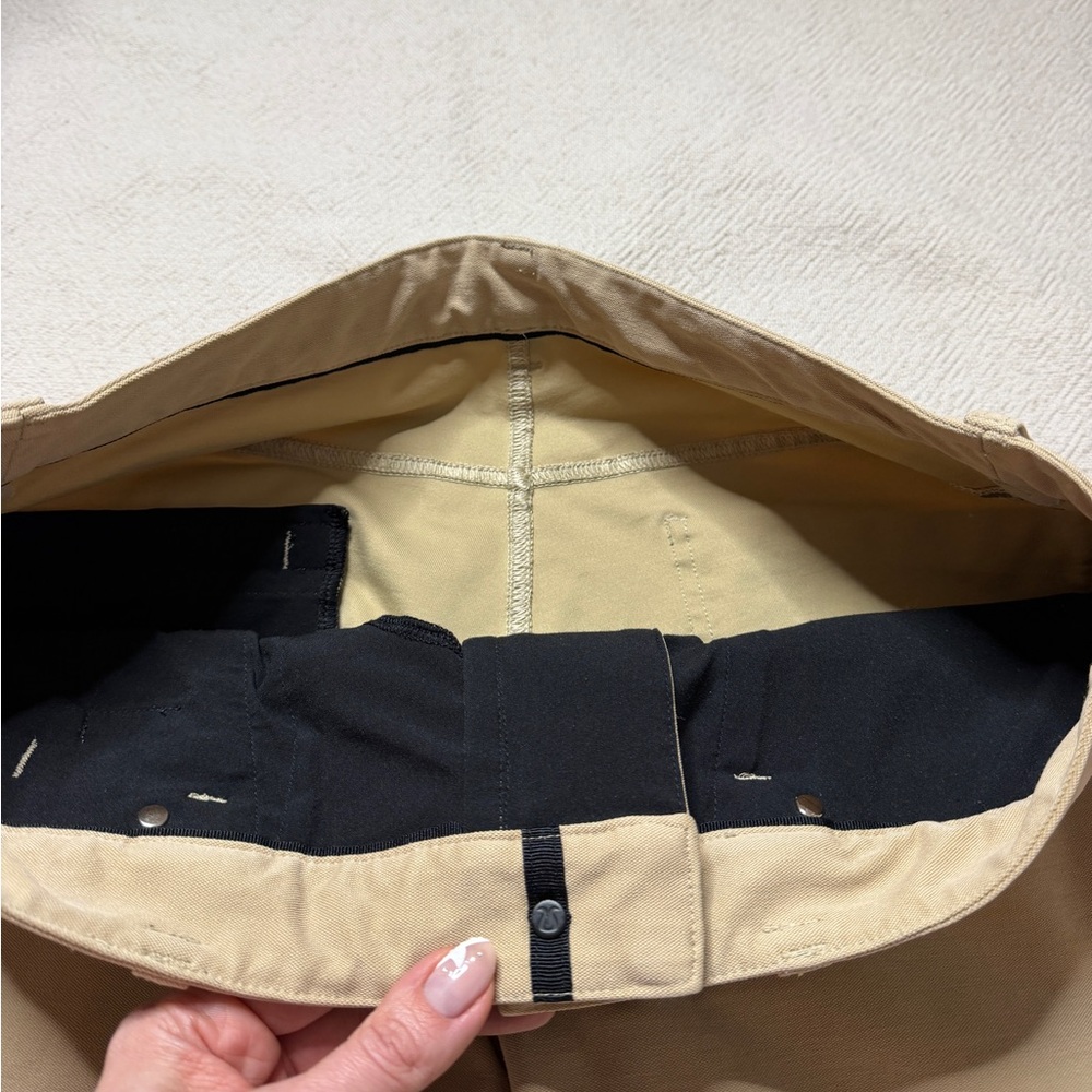 Lululemon Men’s ABC 5 Pokcet Slim Fit Khaki Pants 33 Minimalist Neutral Office - Picture 7 of 9